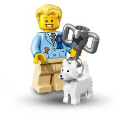 Lego 71013 16代 12號 狗展冠軍 賽狗冠軍 (有底板)