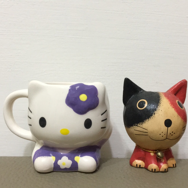 日本北海道 小樽 銀之鐘 hello kitty 薰衣草 咖啡杯