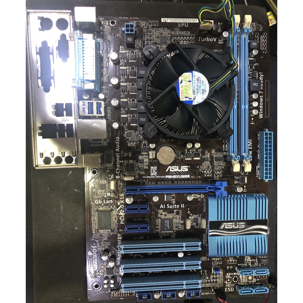 二手良品 asus P8 h61 USB 3.0 主機板 lga 1155