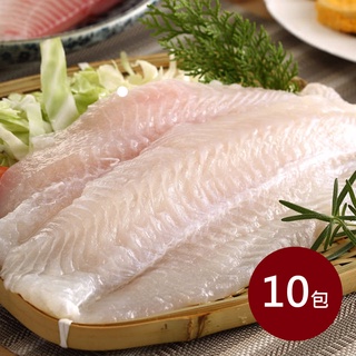 【八方行】無刺鮮嫩巴沙魚排10包(1000g/約4-5片/包)-魚肉/魚