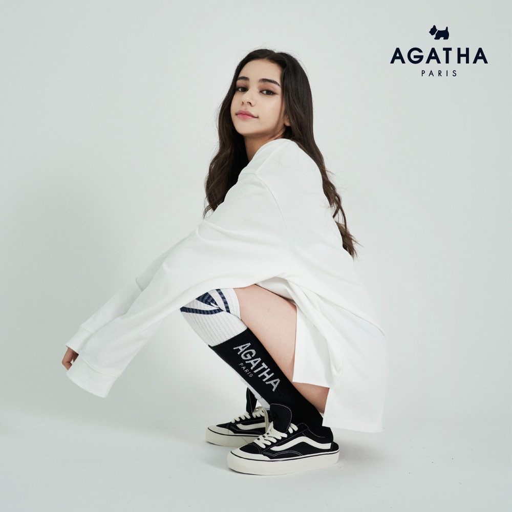 AGATHA PARIS - LOGO長筒運動襪 AGBA7MF0AC04 機能型襪子 高爾夫襪