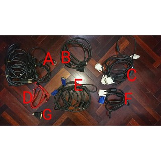 二手電腦線材 螢幕線 電源線 SATA訊號線 轉接頭