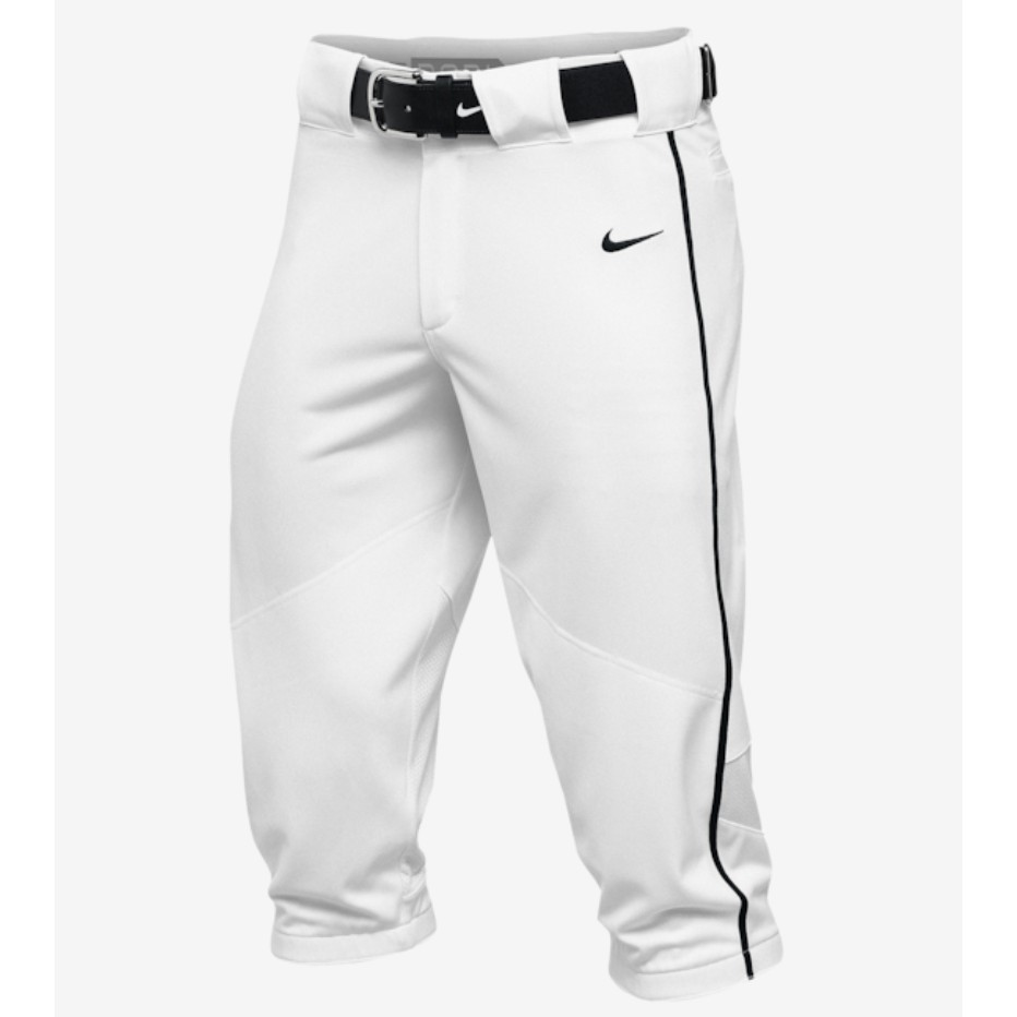 美國 Nike Vapor Pro 棒球用 7分球褲 （黑／白）