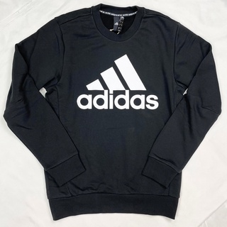 只剩S Adidas 60kg穿 黑色 三葉草 男版 長袖 愛迪達 上衣 大學T 保證正品~ #7622