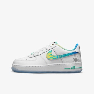 NIKE 休閒鞋 運動鞋 AIR FORCE 1 LV8 大童 女鞋 童鞋 FJ7691191 白藍綠 現貨 廠商直送