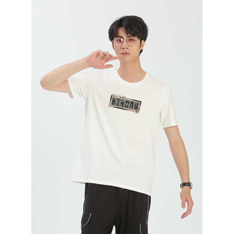 🦄GOES CLUB 男款⚡️韓版時尚潮流個性T恤-2色（ 白 ）（黑）