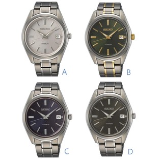SEIKO 精工 鈦金屬 超輕石英腕錶 6N52-00B0S / SUR369P1