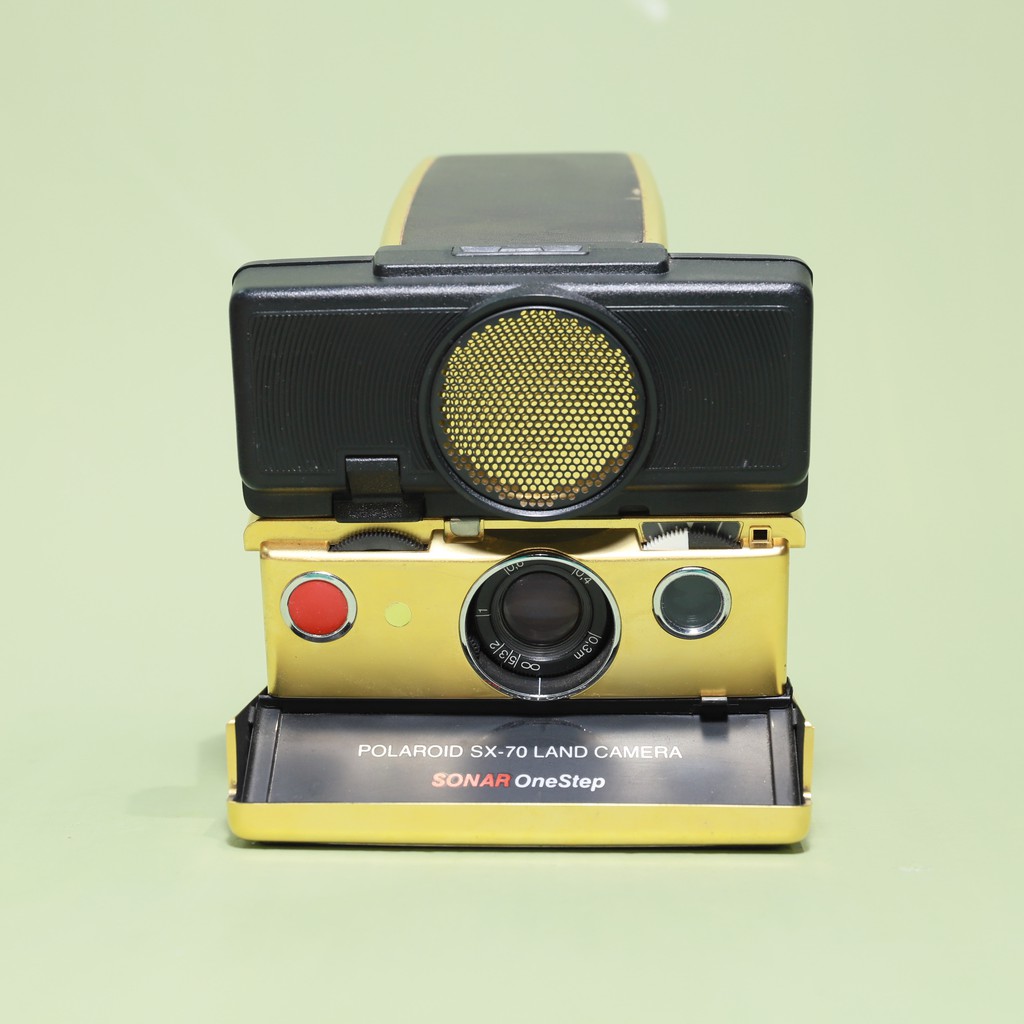 【Polaroid雜貨店】 ♞Polaroid Sx 70 sonar Onestep  gold 拍立得 寶麗萊 相機