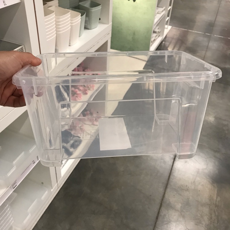 Ikea代購透明收納盒5公升附收納蓋玩具收納盒文具收納盒多用途收納盒 蝦皮購物