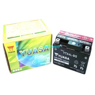 頂好電池-台中 台灣湯淺 YUASA YTX4L-BS 高性能免保養機車電池 YTX4L 同 GTX4L