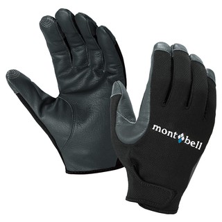 日本Mont-Bell 1118289BK Trekking Gloves 防風觸控手套 | 碧綠商行