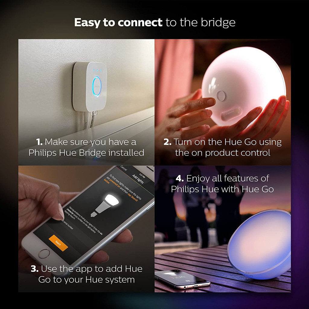 philips hue go google home