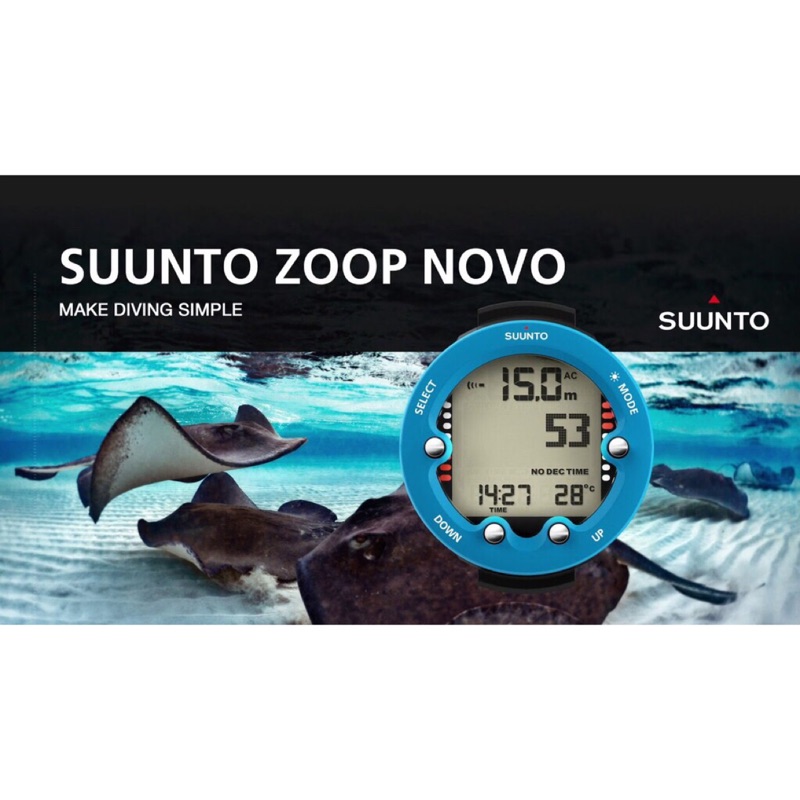 全新 Suunto Zoop Novo 潛水電腦錶（藍色）