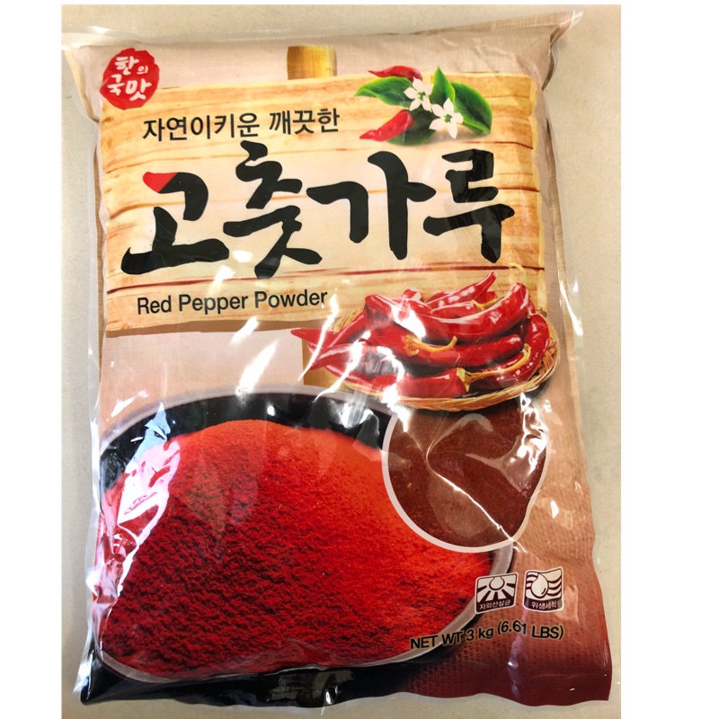 韓國 辣椒粉 營業用3kg 粗辣椒粉 細辣椒粉