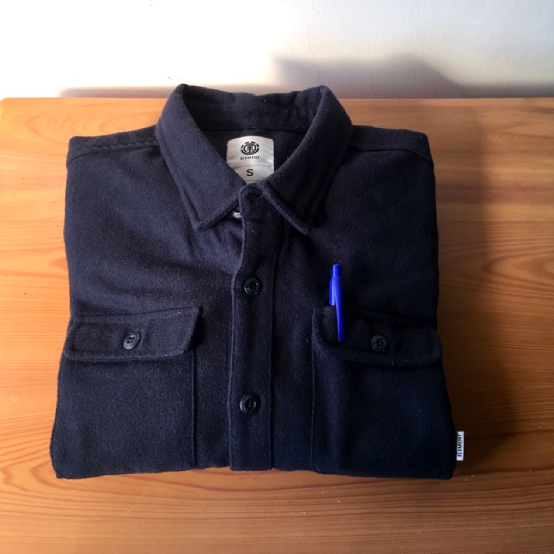 Element wool pocket shirt 羊毛毛料 海軍藍 雙口袋襯衫 外套 澳洲購入 Pendleton