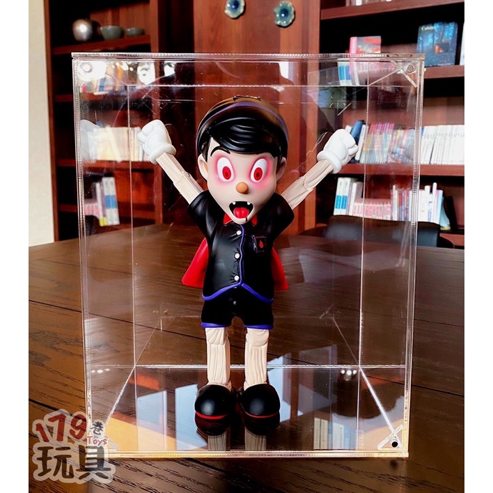 台灣製 展示箱 磁吸式 小木偶 驢耳朵 壓克力箱 收納防塵 藝術品展示箱 潮玩防塵 jaxx
