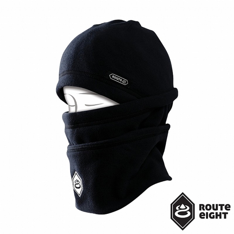 [款式:RE922011-BLK] Route8 POLAR HAT 兒童多功能刷毛保暖帽 (黑色)