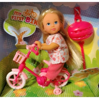 小禎ㄟ雜貨 正版公司貨 芭比妹妹 寵物篇 小凱莉腳踏車組 娃娃高約11公分 可以穿mimi 小咪咪 美紀的衣服