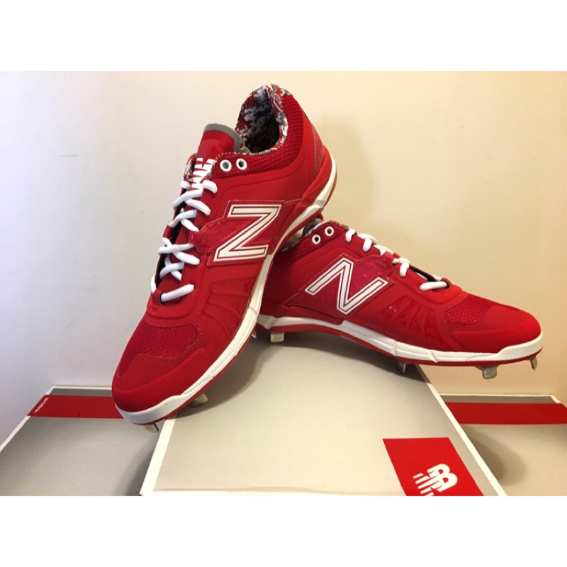 現貨-New Balance L3000V2 低筒棒球釘鞋_全紅配色