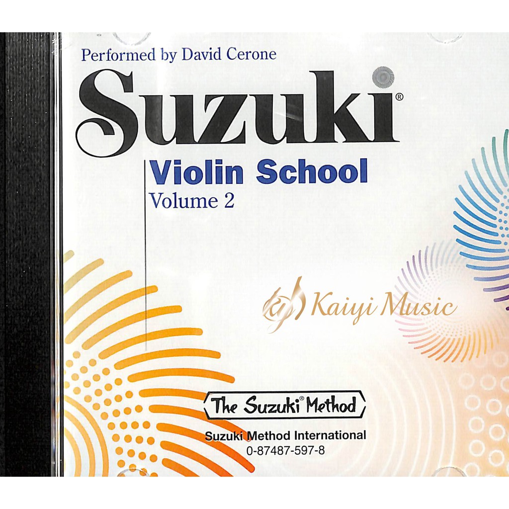 鈴木 小提琴教本第2冊之〔CD〕Suzuki Violin CD Vol.2 演奏者：David Cerone