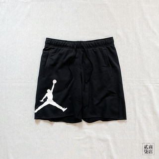 貳柒商店) Nike Jordan Shorts 男款 黑色 大Logo 喬丹 短褲 棉褲 不修邊 DV5028-010