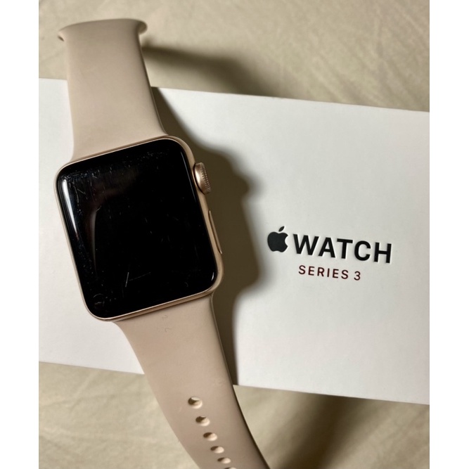 Apple Watch 3 38mm LTE版 玫瑰金 鋁金屬錶殼 二手出清