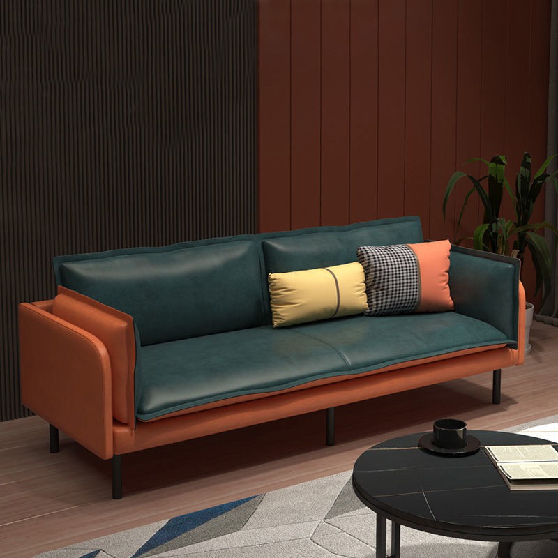 意式輕奢科技布皮藝沙發小戶型客廳北歐風格簡約雙三人家具小沙發