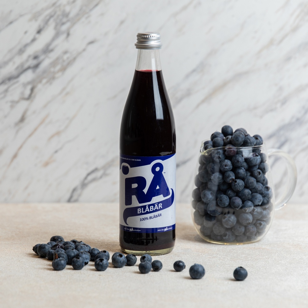 RÅ 藍莓汁 (500ml) 100%純果汁 瑞典 原裝進口 果汁 無加糖 無添加 巴斯德式消毒法殺菌