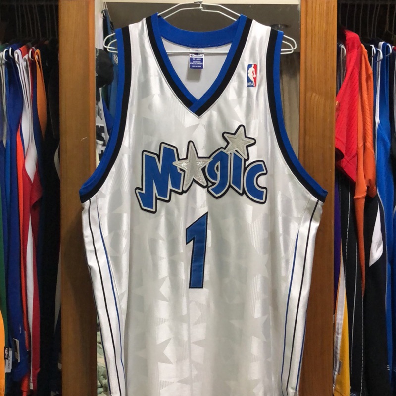 NBA 球衣 Tracy McGrady T-Mac 魔術隊 暗白星 球員版 champion au 48 52tmac