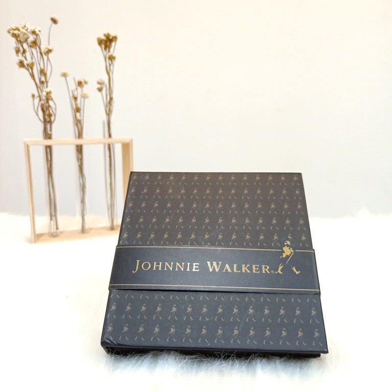 約翰走路 Johnnie Walker 酒廠紀念照 陶瓷杯墊兩入組