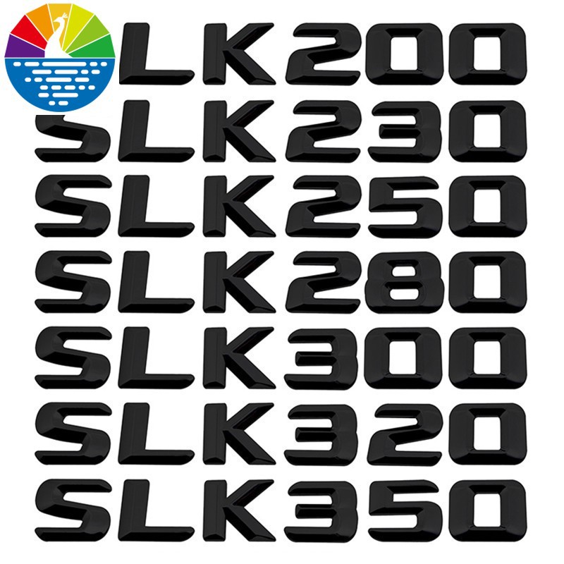 ▤♞✁賓士SLK200 SLK250汽車車尾門後備箱裝飾車標貼 數字字母排量標A180 GLA CLK w211 w20