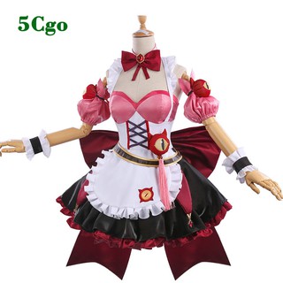 5Cgo【鴿樓】萬聖節王者榮耀cos衣服安琪拉女僕裝蘿莉塔洋裝系服裝女cosplay表演服 573306485640