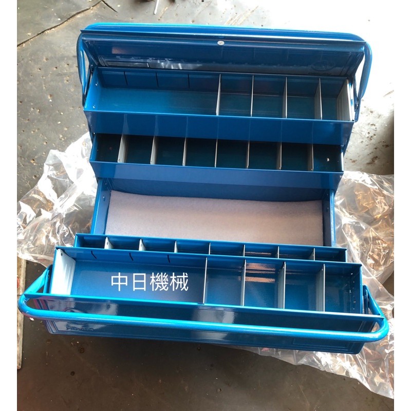 現貨 中日機械 Hb 480 3雙層工具箱手提箱鐵製工具箱置物櫃 三段式 鐵製收納盒 蝦皮購物