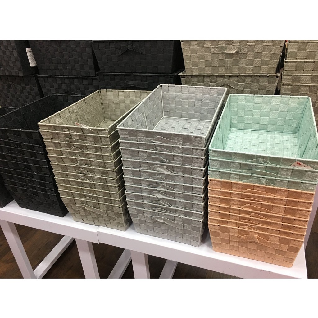 大創代購 非常容易缺貨喔 仿編織萬用收納籃 5色 蝦皮購物
