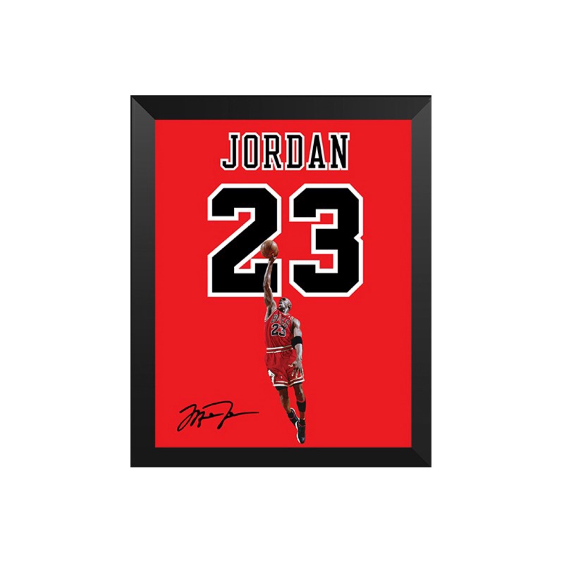 NBA JORDAN AIR AJ 壁畫 相框畫 壁掛畫 照片畫 畫框 家飾 KOBE 公牛隊 喬丹 Rodman 臥房