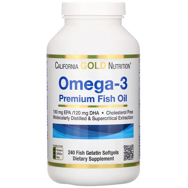 California Gold Nutrition, Omea-3，優質魚油，240粒魚膠軟膠囊