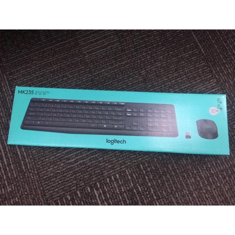 全新未拆 Logitech MK235 無線鍵盤滑鼠組