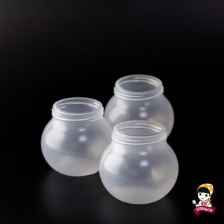 SIGNWIN三得冠 果凍杯 10入 耐熱果凍杯 附透明蓋 圓球杯 塑膠杯