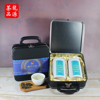 【龍源茶品】杉林溪國際典藏手提鐵禮盒2罐入組(30g/罐~共60g)-茶葉禮盒│杉林溪高山茶│烏龍茶│SGS檢驗合格茶葉