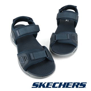 【SKECHERS】男 健走系列涼拖鞋 GOWALK ARCH FIT - 229020NVBL -藍黑 (US12)