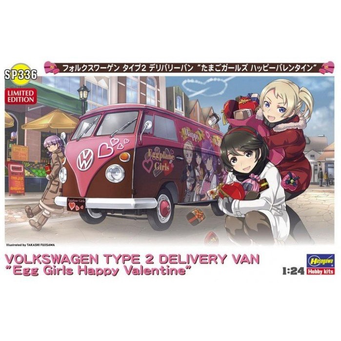 Hasegawa SP336 SP362 福斯 T2 貨車 Delivery Van Egg Girls 1/24