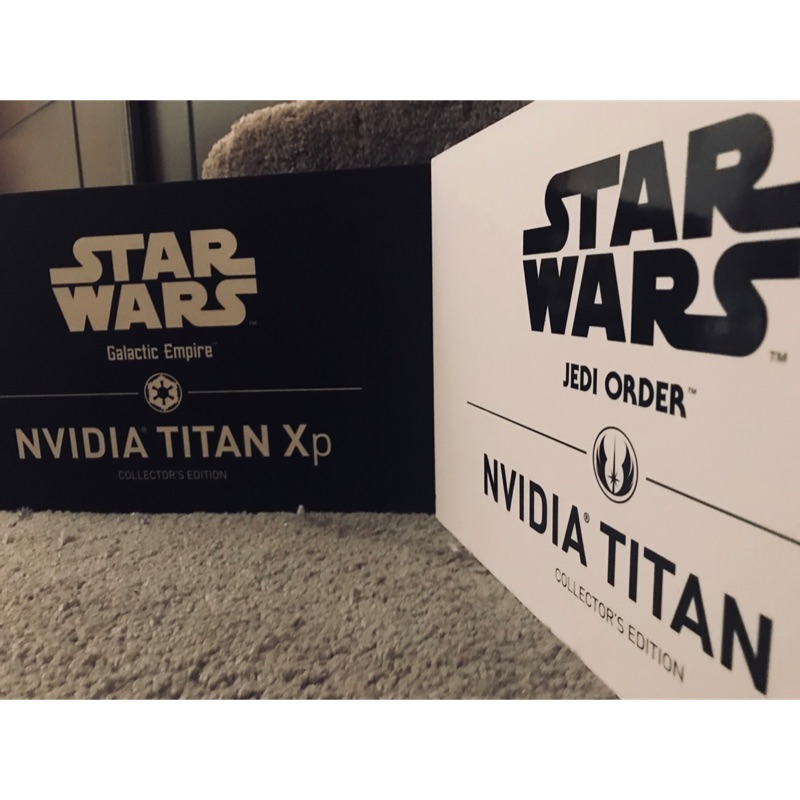 Titan Xp Star Wars 紀念版 絕地武士及帝國版兩張一組珍藏 （1080ti 1080 Vega)
