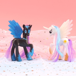 12cm My Little Pony Princess Celestia Luna 收藏娃娃公仔模型玩具