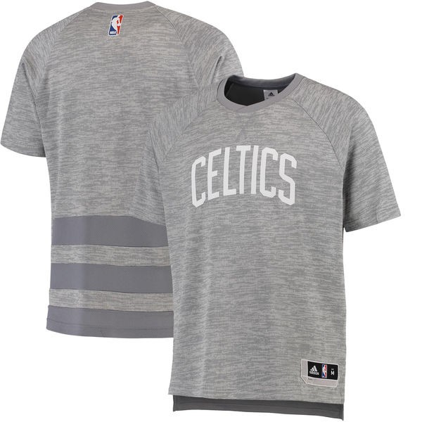 Boston Celtics adidas Gray 2016 On-Court Shooter T-Shirt