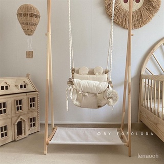 【雨辰家居城】韓國ins兒童鞦韆室內家用蕩鞦韆寶寶吊椅嬰幼兒玩具布藝小型吊籃