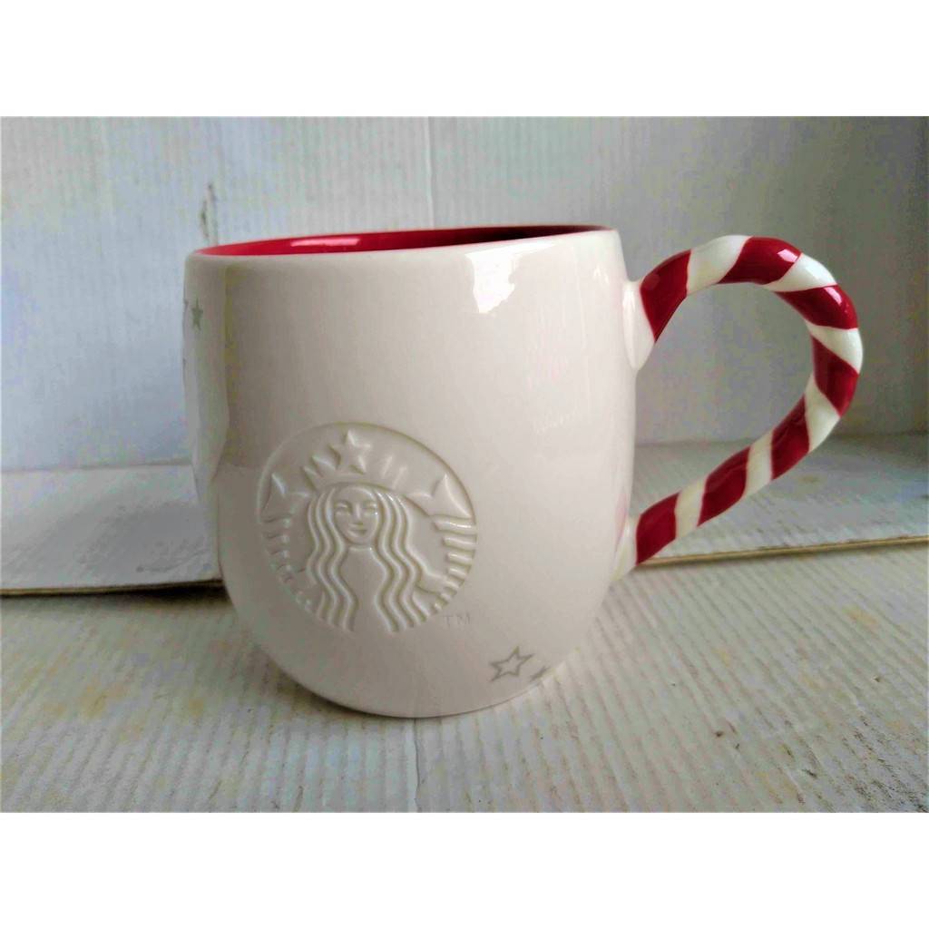 Starbucks 星巴克 2014 聖誕節 開心枴杖糖馬克杯(14oz/ 414ml)