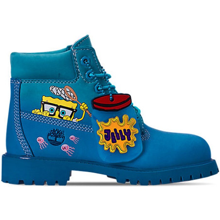 aqua blue timberlands
