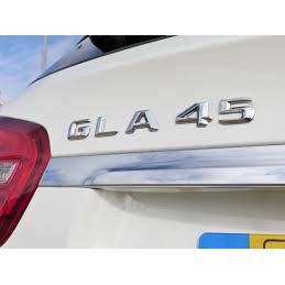圓夢工廠 Benz 賓士 GLA X156 2013~2016 GLA45 後車箱 尾門字貼字標 車標 鍍鉻銀 消光黑