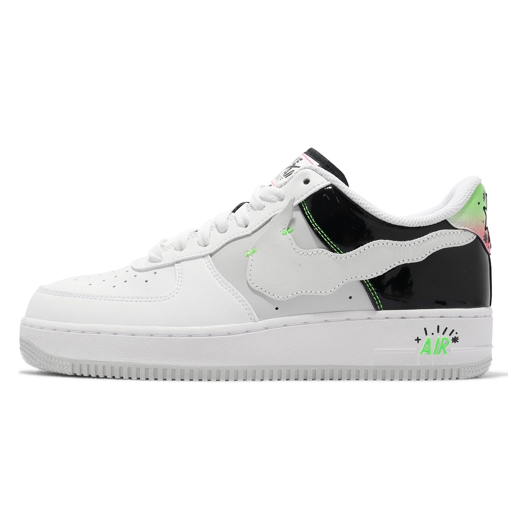 Nike 休閒鞋 Air Force 1 07 LV8 白黑 男鞋 AF1 塗鴉 變色 【ACS】 DV1229-111