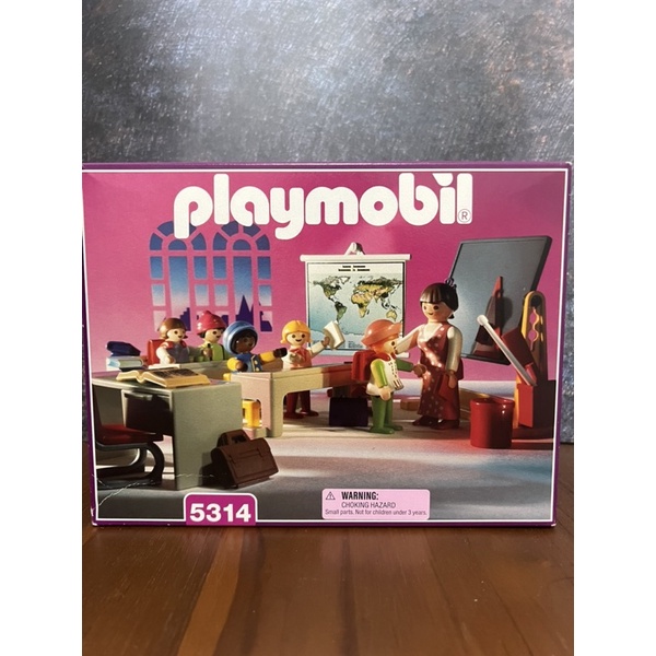 Playmobil摩比5314維多利亞學校教室老師小朋友老摩